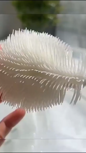 Silicone Long Handle Cup Brush Folding Brush Head Household Kitchen Water Cup Baby Bottle Brush
