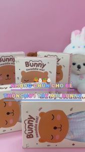 Nhộng chũn thông hơi cho bé mở tay Bunny KidMart giúp bé ngủ ngon giảm giật mình thoáng mát mềm mịn kháng khuẩn khoá 2 chiều tiện lợi