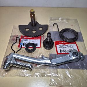 Paketan komplit kick stater kvy kvb pedal engkolan+gigi pinion+as selah+per vario beat scoopy spacy