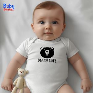 Baby Onesies PH Beary Cute Statement Baby Clothes 0-12 months Newborn Baby Girl Baby Boy Cotton Bodysuit