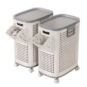 Jiabang High Capacity Laundry Hamper Floor Standing Bathroom Dirty Clothes Storage Basket Household Use Large Capacity