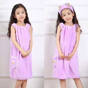 Cute Wearable Bath Towel Cotton Robe