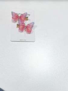 Bevavar 2 Pcs/Set Jepit Rambut Wanita Kupu-Kupu Gaya Fashion Korea Klip Rambut Anak Lucu