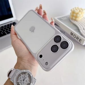 Transparent Electroplate Phone Case For iPhone 17 Air 16 15 Plus 14 Pro Max 13 12 Mini Soft TPU Cover with Lens Protective Film