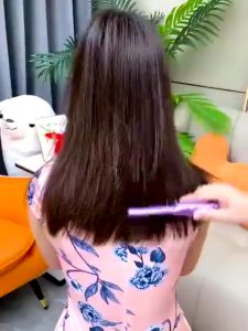 Straight Hair Comb 2 in 1 Upgrade version Wireless Hair Straightener and Curler USB Charging