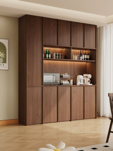 Rustic Solid Wood Sideboard Cabinet for Dining and Living Room