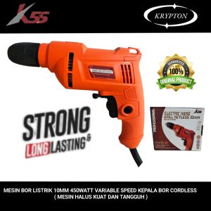 K55 Mesin bor listrik 10mm 450w variable speed