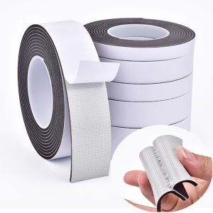 EVA Fiber Self-Adhesive Weather Stripping Tape Foam Rubber Seal Strip For Door And Window Gap Insulation Soundproofing