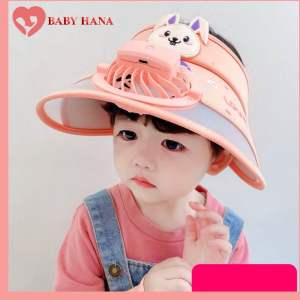 Mũ nón chống nắng kèm quạt USB cho bé đa năng 3 tốc độ thấm mồ hàng cao cấp