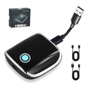 Wireless CarPlay Adapter UK CarPlay Wireless Adapter Dongle For Apple 2024 Upgrade Mini Plug & Play 5.8Ghz No Latency Compatible With Cars From 2014 & IPhone IOS 10+ Auto Connect