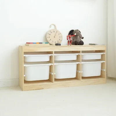 Childrens Educational Furniture Storage Cabinet Wooden