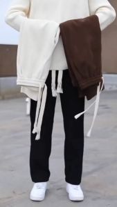 Quần nỉ ống rộng hách dáng Local Brand Menstore Bản chun to chất nỉ tăm cao cấp dày dặn đứng form