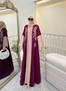 Syalwa Abaya / Abaya Bordir New Series By Asolabiyah