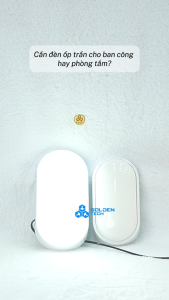 (MPE) Đèn Led ốp nổi ốp trần ốp tường Oval 3 in 1 6W 12W Đổi 3 màu 6500K - 4000K - 3000K BHO