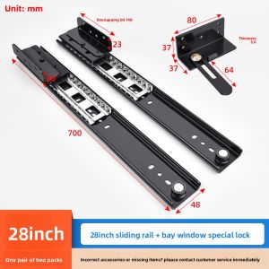 YANU | Heavy Duty Expandable Push Pull Silent Rail