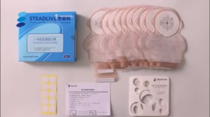 10pcs childrens colostomy bag newborn infant infant ostomy bag disposable stool bag one-piece drainable ostomy bag stool collection colostomy bag for surgical ostomy care