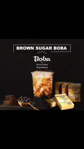 [MADE IN TAIWAN] BROWN SUGAR BOBA BUBBLE MILK TEA 3 SERVINGS / BOX | QUICK COOK PEARLS UNIQUE MILK TEA BLEND