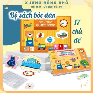 Học Liệu Montessori 17 Chủ Đề Đồ Chơi Giáo Dục Sớm Cho Bé Bảng Bận Rộn Quiet Book Bóc Dán Cho Bé