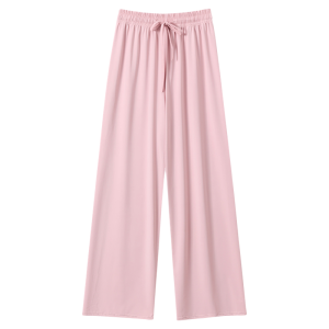 Quần ống rộng nữ MiiOW bằng lụa băng mỏng cạp cao thoải mái - mùa hè