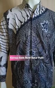Baju Batik Pria Jumbo Motif Songket ZIGZAG | Kemeja Batik Lengan Panjang Seragam