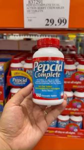 [HÀNG MỸ] Viên Ngậm Hỗ Trợ Giảm Ợ Nóng  Đầy Hơi PEPCID Complete Của Mỹ 100 Viên