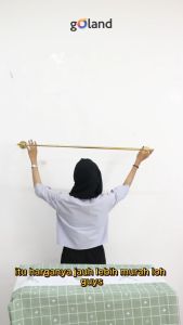Goland Gantungan Baju Tembok Gantungan Baju Besi Ukuran 60CM Multifungsi Gold