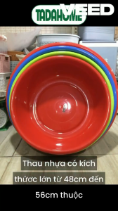 Thau Nhựa Giặt Đồ Chậu Nhựa Lớn TADAHOME Nhiều Size 48CM 50CM 52CM 56CM Dùng Gịặt Đồ Tắm Rửa