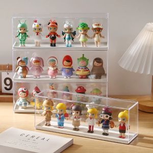 IDOHOUSE Kotak Display Action Figure Pop Mart Rak Pajangan Mainan Miniatur Acrylic Box Bening Z1S1
