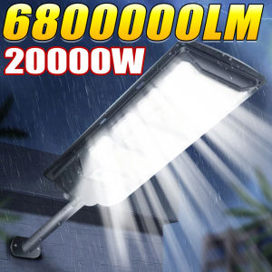 6800000LM LED Solar Outdoor Lamp Sunlight Motion Sensor Light Remote Control 20000W Solar Lamp Waterproof Street Wall Garden Lam