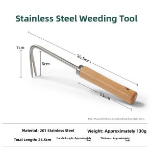 Manual Garden Weeding Tool Root Digging Handheld Soil Loosening Vegetable Farming Tool Efficient Grass Removal Shovel