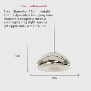 Nordic Glass Brass Bowl Pendant Light Creative Living Room Restaurant Bar Coffee Shop Hanging Lamp Modern Lighting Fixture