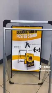 ADS Single Slide Poster Display Banner 60cm x 90cm l Menu board advertising etc.