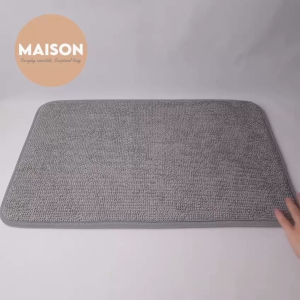 [SG STOCK] Microfiber Memory Foam Thick Floor Mat Anti Slip Water Absorbent Rug For Stylish Bathroom Kitchen Doormat
