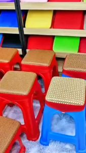 Plastic Rubber Stool Cushion Seat Cushion Household Chair Stool Sponge Soft Cushion Square Universal