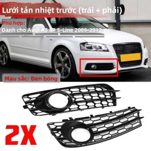 Lưới Tản Nhiệt Đèn Sương Mù Cản Trước Audi A3 8P S-Line 2009-2012 1 Cặp Kiểu Tổ Ong Lưới Thể Thao Chất Liệu ABS Bền Phụ Kiện