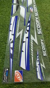 Striping Sticker Scoopy Lis Bahan Bening Transparan Polet