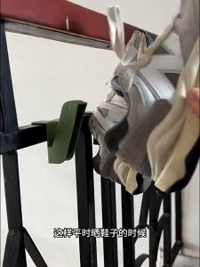 Hanging Shoe Rack Multifunction Rack Fixed Shoe Quick Drain Upside Down For Balcony Window School Sport Use Shoe Drying Rack