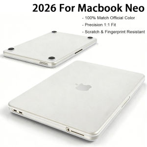 Laptop Case For MacBook Neo Case 13 inch 2026 Release Model A3404 Seamlessly Closes Protective Hard Shell Cover