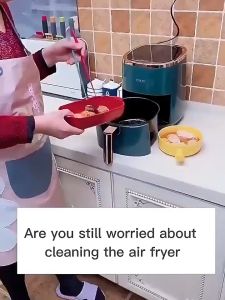 【Flash Sale!!!】50 Pcs Kertas Alas Air Fryer / kertas fryer anti lengket /Anti Lengket Tahan Minyak baking paper / Alas Fryer Silikon / Tatakan Kue / Tempat Kue SH Y02