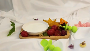 Silicone Baby Feeding Set With Strong Suction Base Divided Plate Deep Bowl And Training Utensils For Toddlers