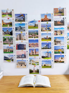 World Famous University Postcards Stanford Harvard Motivational Wall Stickers Cards for Students Ideal for High School Entrance Exam