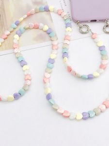 Little Bee Loudspeaker Strap Belt Female Crossbody Chain Bag Shoulder Strap Son Lanyard Pendant Mobile Phone Charm Beaded Teacher