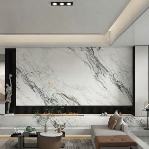 High Gloss Bamboo Wood Fiber Marble Imitation Wall Panels