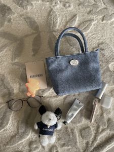 IAC Homemade Denim Handbag! Spring/Summer New Arrival Korean Ins Minority All-Match Shoulder Satchel Crossbody Bag