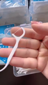 Combo 6 hộp tăm chỉ nha khoa (50 cái/hộp) làm sạch răng miệng hiệu quả ngừa sâu răng