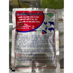 T Cúm gia súc (10100g) hạ sốt hỗ trợ cảm cúm cho vật nuôi
