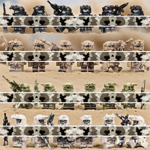 2025 Military Building Blocks Figures Set - Special Forces Camo Commando Army Soldiers Role Play Toys Gift for Boys 8+ Year old