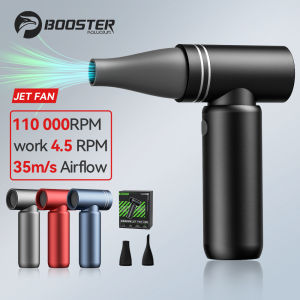Booster Portable High Speed Handheld Jet FanSpeed(1-4) Adjustable Turbo Mini Fan130000 RPM Brushless Motor 52m/s High Speed Duct Blower Rechargeable Personal Fan with Metal BodyGifts for Women Men Travel/Camping/Outdoor - Lazada