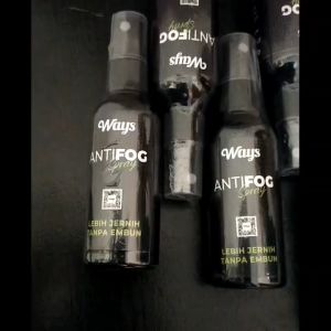 WAYS ANTIFOG SPRAY Anti Embun Uap / Anti Fog Pembersih Kacamata Kaca Mobil Spion Helm - 75ml HK