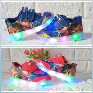 Sepatu Anak Boboiboy Fashion Import Murah Lampu LED